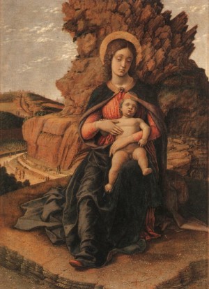 Oil mantegna, andrea Painting - Madonna and Child, 1506 by Mantegna, Andrea