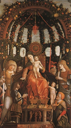 Oil mantegna, andrea Painting - Madonna of Victory by Mantegna, Andrea