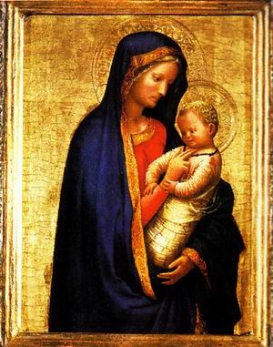  Photograph - Madonna and Child  c. 1426 by Masaccio