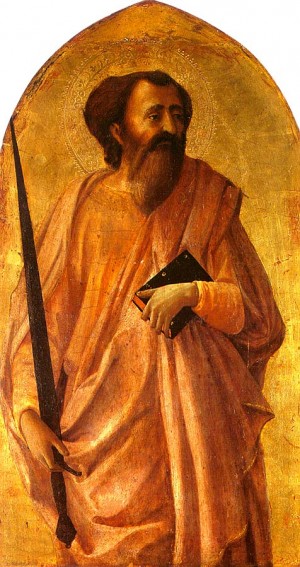 Oil masaccio Painting - St. Paul,  1426 by Masaccio