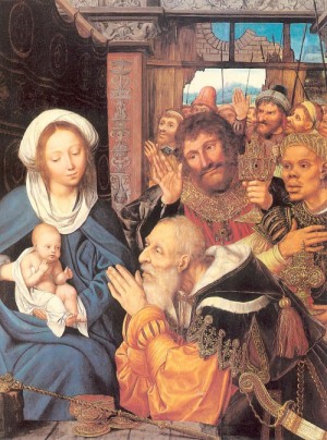 Oil massys, quentin Painting - The Adoration of the Magi   1526 by Massys, Quentin