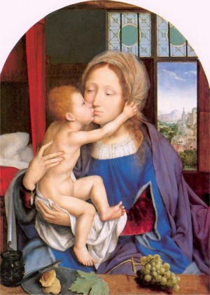 Oil massys, quentin Painting - The Virgin and Child   1529 by Massys, Quentin
