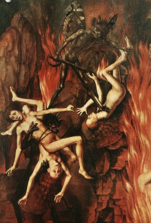 Oil memling, hans Painting - Last Judgment Triptych    1467-71 by Memling, Hans