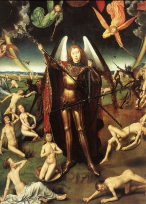 Oil memling, hans Painting - Last Judgment Triptych   1467-71 by Memling, Hans