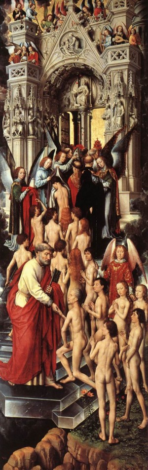 Oil memling, hans Painting - Last Judgment Triptych (left wing)   1467-71 by Memling, Hans
