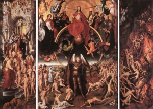 Oil memling, hans Painting - Last Judgment Triptych (open)    1467-71 by Memling, Hans