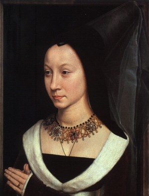 Oil memling, hans Painting - Maria Maddalena Baroncelli 1470 by Memling, Hans