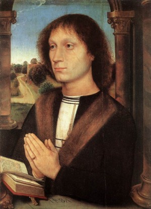 Oil memling, hans Painting - Portinari Triptych (right wing)    1487 by Memling, Hans
