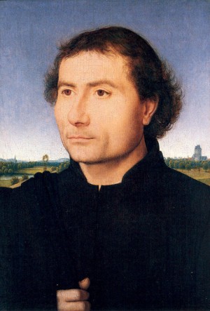 Oil memling, hans Painting - Portrait of a Man, 1470 by Memling, Hans