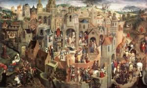 Oil the Painting - Scenes from the Passion of Christ   1470-71 by Memling, Hans