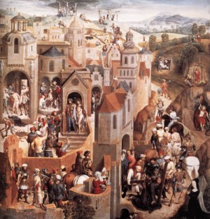 Oil memling, hans Painting - Scenes from the Passion of Christ (detail)    1470-71 by Memling, Hans