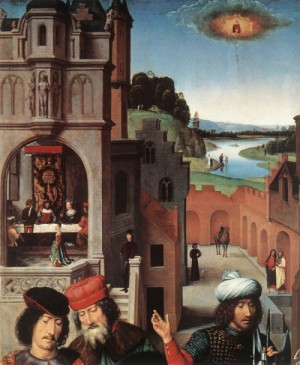 Oil memling, hans Painting - St John Altarpiece (detail)    1474-79 by Memling, Hans