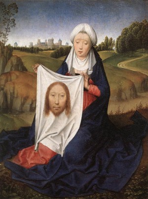 Oil memling, hans Painting - St John and Veronica Diptych (right wing)   c. 1483 by Memling, Hans