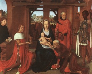 Oil the Painting - The Adoration of the Magi, 1479 by Memling, Hans