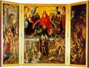 Oil memling, hans Painting - The Last Judgement Triptych, before 1472, by Memling, Hans