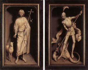  Photograph - Triptych of the Family Moreel    1484 by Memling, Hans