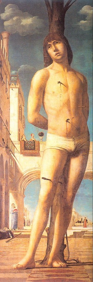 Oil messina, antonello da Painting - St. Sebastian   1476 by Messina, Antonello da