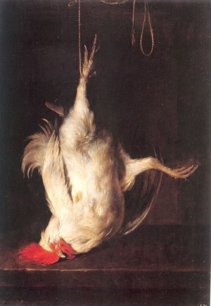 Oil metsu, gabriel Painting - Dead Cock   - by Metsu, Gabriel