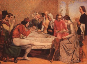 Oil millais, sir john everett Painting - Isabella, 1848-49. by Millais, Sir John Everett