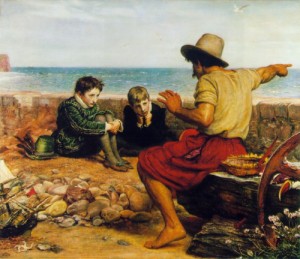 Oil millais, sir john everett Painting - The Boyhood of Raleigh  1869-70 by Millais, Sir John Everett