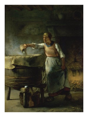 Oil millet, jean-francois Painting - La Femme au Puits by Millet, Jean-Francois