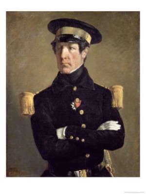 Oil millet, jean-francois Painting - Portrait of a Naval Officer, 1845 by Millet, Jean-Francois