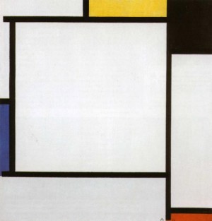 Oil mondrian, piet Painting - Composition 2. Compositie 2. 1922 by Mondrian, Piet