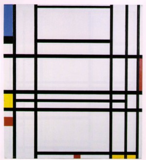 Oil mondrian, piet Painting - Composition No. 10    1939-42 by Mondrian, Piet