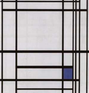 Oil mondrian, piet Painting - Composition with Blue - Compositie met blauw. 1937 by Mondrian, Piet