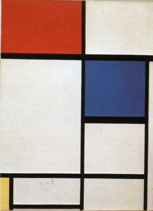 Oil mondrian, piet Painting - Composition  with Blue, Red and Yellow by Mondrian, Piet