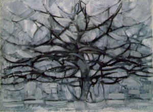 Oil tree Painting - Gray Tree  1911 by Mondrian, Piet