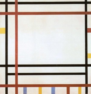 Oil mondrian, piet Painting - New York, New York. 1941-42 by Mondrian, Piet