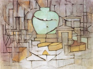 Oil mondrian, piet Painting - Still Life with Gingerpot II, 1912 by Mondrian, Piet