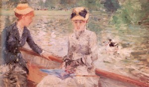 Oil morisot, berthe Painting - Summer's Day   1879 by Morisot, Berthe