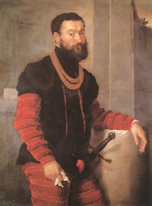 Oil moroni, giovanni battista Painting - Portrait of a Soldier    1555-59 by Moroni, Giovanni Battista