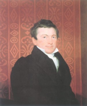 Oil morse, samuel finley breese Painting - Portrait of Samuel Nelson   1829 by Morse, Samuel Finley Breese