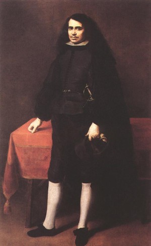  Photograph - Portrait of a Gentleman in a Ruff Collar    c. 1670 by Murillo, Bartolome Esteban
