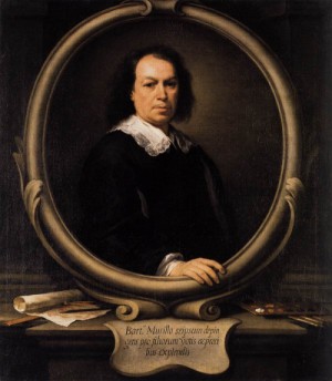 Oil murillo, bartolome esteban Painting - Self-Portrait    1670-72 by Murillo, Bartolome Esteban