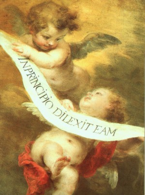 Oil murillo, bartolome esteban Painting - The Immaculate Conception, detail of angels  1665 by Murillo, Bartolome Esteban