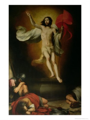 Oil murillo, bartolome esteban Painting - The Resurrection of Christ by Murillo, Bartolome Esteban