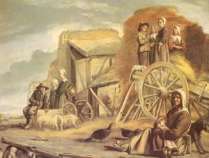 Oil nain brothers, le Painting - The Return from Haymaking   1641 by Nain Brothers, Le