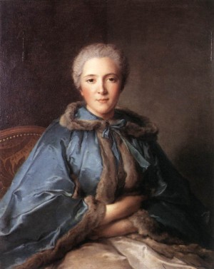 Oil nattier, jean marc Painting - Comtesse de Tillieres    1750 by Nattier, Jean Marc