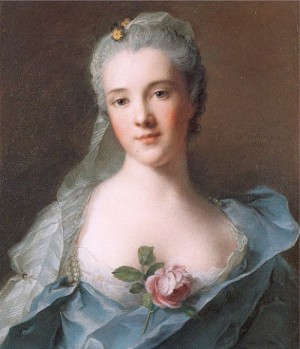 Oil nattier, jean marc Painting - Manon Balletti   1757 by Nattier, Jean Marc