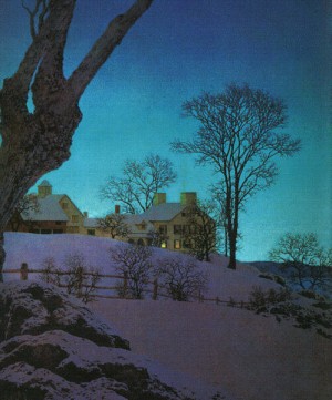 Oil parrish, maxfield Painting - Christmas Morning, 1949 by Parrish, Maxfield