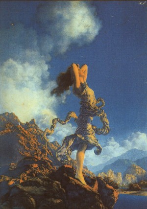Oil parrish, maxfield Painting - Ecstasy, 1929 by Parrish, Maxfield