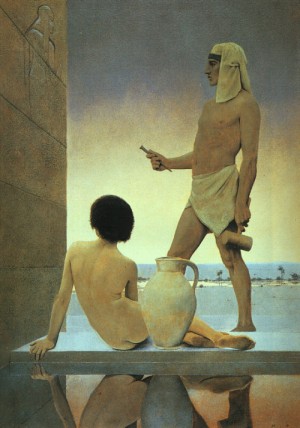 Oil parrish, maxfield Painting - Egypt, 1902 by Parrish, Maxfield