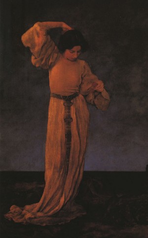 Oil parrish, maxfield Painting - Griselda, 1910 by Parrish, Maxfield