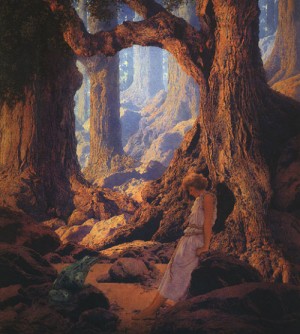 Oil parrish, maxfield Painting - The Enchanted Prince, 1934 by Parrish, Maxfield
