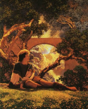 Oil parrish, maxfield Painting - The Knave, 1925 by Parrish, Maxfield