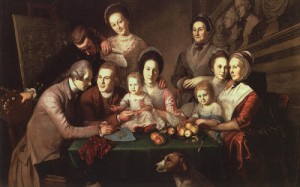 Oil peale, charles willson Painting - The Peale Family, 1809 by Peale, Charles Willson